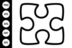 Simple Puzzle Piece SVG Product Image 1