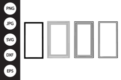 Vertical Rectangle Frame SVG Product Image 1