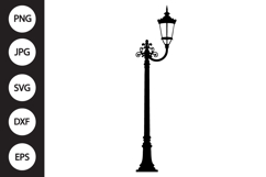 City Street Lantern SVG Product Image 1