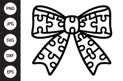 Puzzle Bow SVG Product Image 1