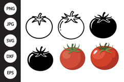 Tomato SVG, Tomato Clipart Product Image 1