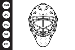 Hockey Goalie Mask SVG Product Image 1