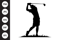 Golfer Swing SVG Product Image 1