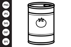 Tomato Soup Can SVG Product Image 1
