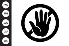 Stop Hand SVG Product Image 1