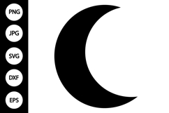 Crescent Moon SVG Product Image 1