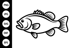 Smallmouth Bass SVG Product Image 1