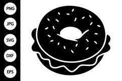 Silhouette Bagel SVG Product Image 1