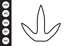 Chicken Footprint SVG Product Image 1