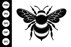 Bumble Bee Silhouette SVG Product Image 1