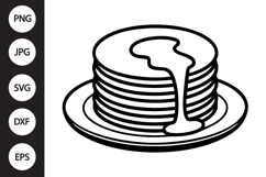 Pancake Stack SVG Product Image 1