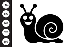 Snail Silhouette SVG Product Image 1