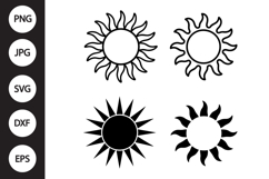 Sun SVG, Sun Clipart Product Image 1