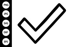 Outline Checkmark SVG Product Image 1