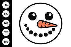 Snowman Face SVG Product Image 1