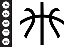 Basketball Stitches SVG Product Image 1