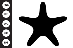 Starfish Silhouette SVG Product Image 1