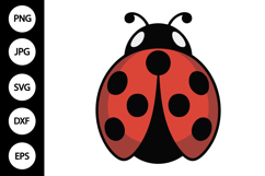 Ladybug Clipart SVG Product Image 1