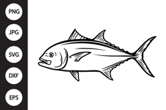 Giant Trevally Fish SVG Product Image 1
