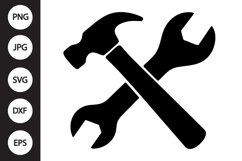 Hammer Wrench SVG Product Image 1