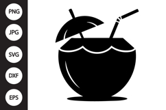 Coconut Drink SVG Product Image 1