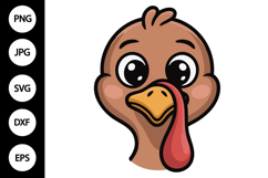 Turkey Face SVG Product Image 1