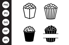 Popcorn SVG, Popcorn Clipart Product Image 1