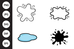 Spilled Water SVG, Spilled Water Clipart Product Image 1