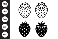 Strawberry SVG, Strawberry Clipart Product Image 1