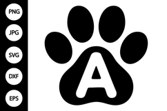 Paw Alphabet SVG Product Image 1