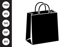 Paper Bag Silhouette SVG Product Image 1
