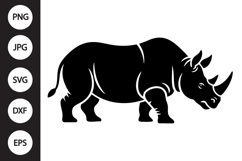 Rhino Silhouette SVG Product Image 1