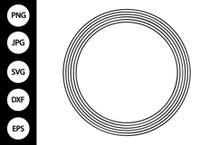 Circle Frame SVG Product Image 1