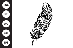 Tribal Feather SVG Product Image 1