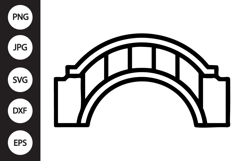 Bridge Outline SVG, Coloring Page Product Image 1
