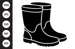 Rain Boots SVG Product Image 1