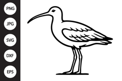 Eastern Curlew Bird SVG Product Image 1