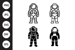 Astronaut SVG, Astronaut Clipart Product Image 1