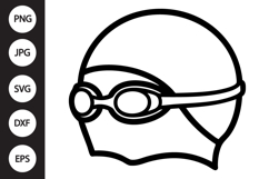 Swimming Cap SVG Product Image 1