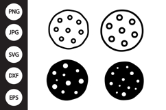 Cookie SVG, Cookie Clipart Product Image 1