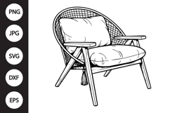 Boho Chair SVG Product Image 1