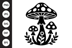 Mystical mushroom SVG Product Image 1