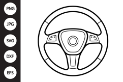 Steering Wheel SVG Product Image 1