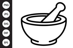 Mortar And Pestle SVG Product Image 1