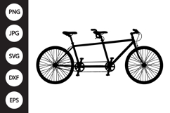 Tandem Bicycle SVG Product Image 1