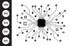 Circuit Board SVG Product Image 1