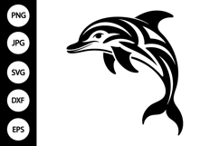 Tribal Dolphin SVG Product Image 1