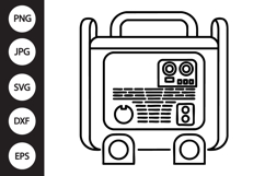 Portable Generator SVG Product Image 1