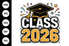 Class of 2026 SVG, Graduation 2026 Product Image 1