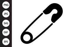 Safety Pin SVG Product Image 1